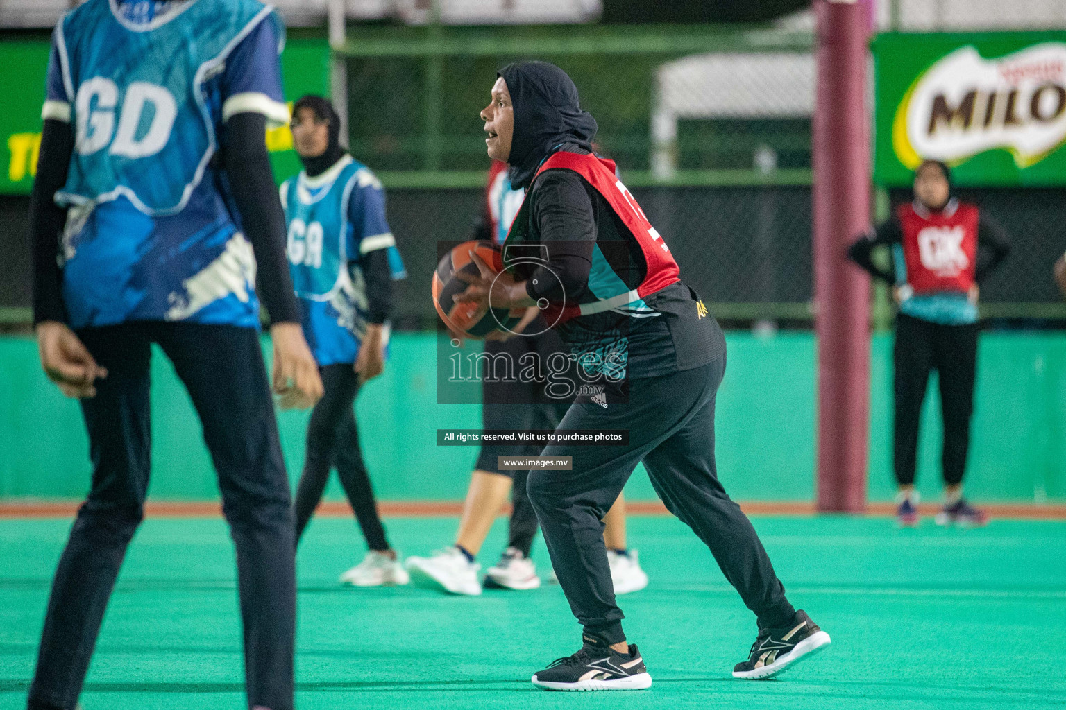 Day 1 of 20th Milo National Netball Tournament 2023, held in Synthetic Netball Court, Male', Maldives on 29th May 2023 Photos: Nausham Waheed/ Images.mv