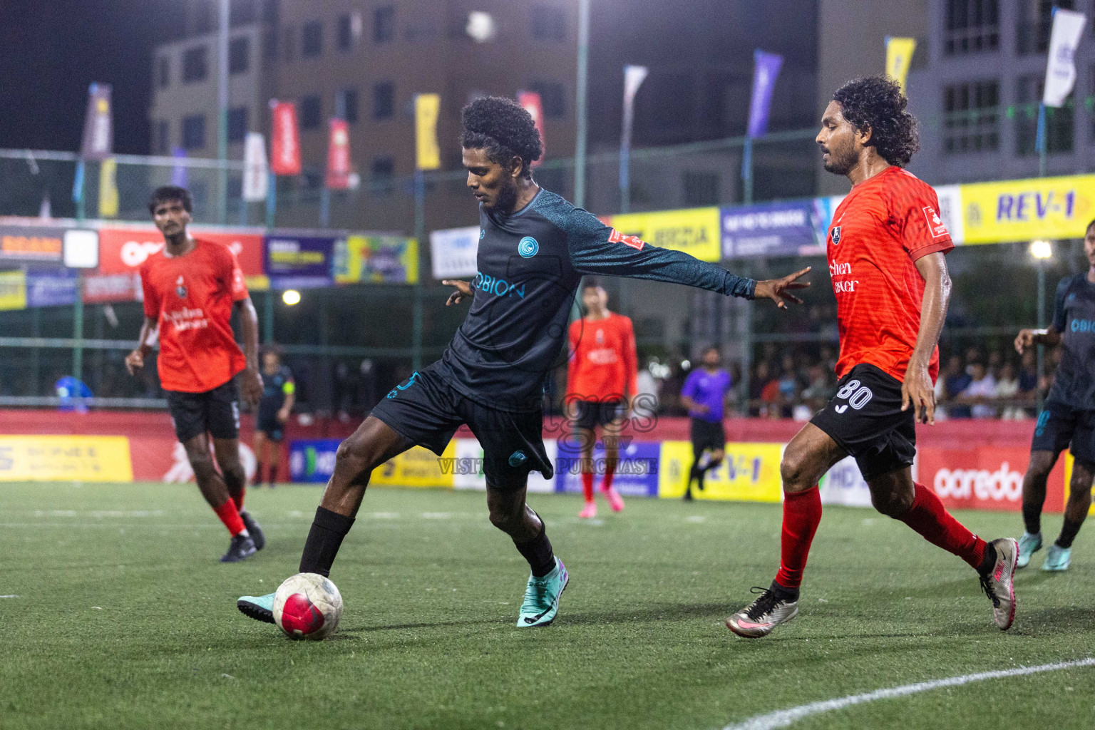 Sh Kanditheemu vs Sh Feydhoo in Day 21 of Golden Futsal Challenge 2024 was held on Sunday , 4th February 2024 in Hulhumale', Maldives Photos: Nausham Waheed / images.mv