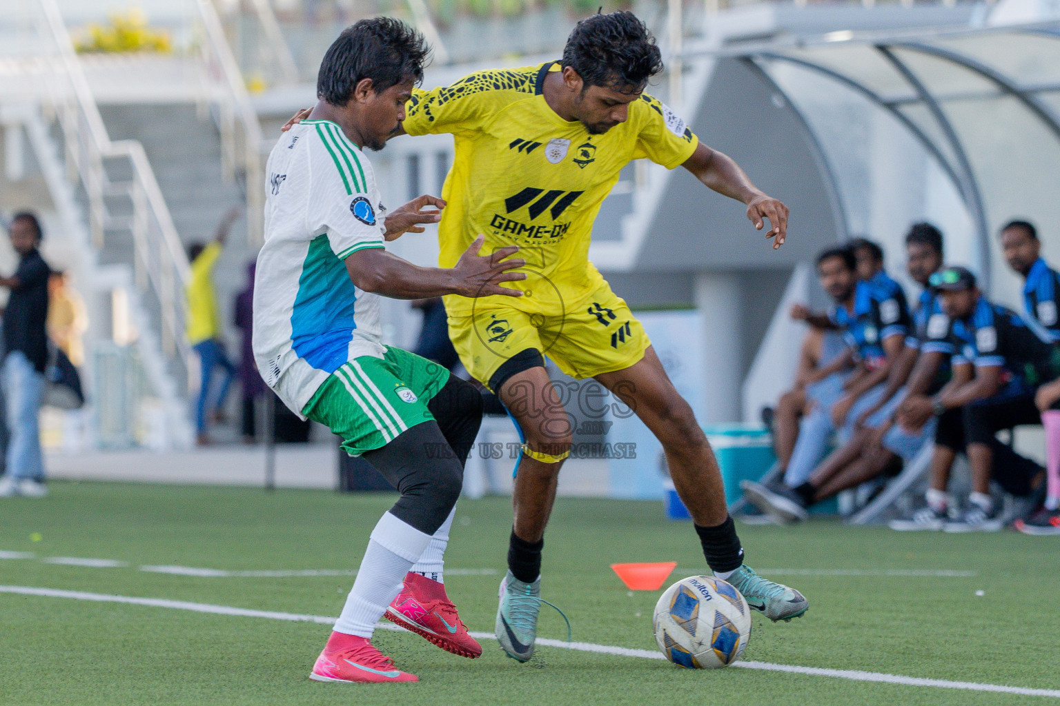 Semi Finals Match 02 Huss Songun FT VS Velaa Sports Club in Day 8 of Eydhafushi Cup 2025 held in Eydhafushi Football Stadium at B. Eydhafushi, Maldives on Saturday, 13th September 2025. Photos: Arif Rasheed / images.mv