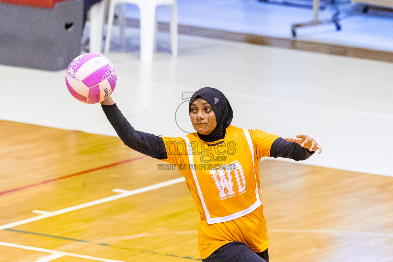 Day 8 of 24th Milo Netball Association Championship was held in Social Center at Male', Maldives on Monday, 8th September 2025. Photos: Mohamed Mahfooz Moosa / images.mv
