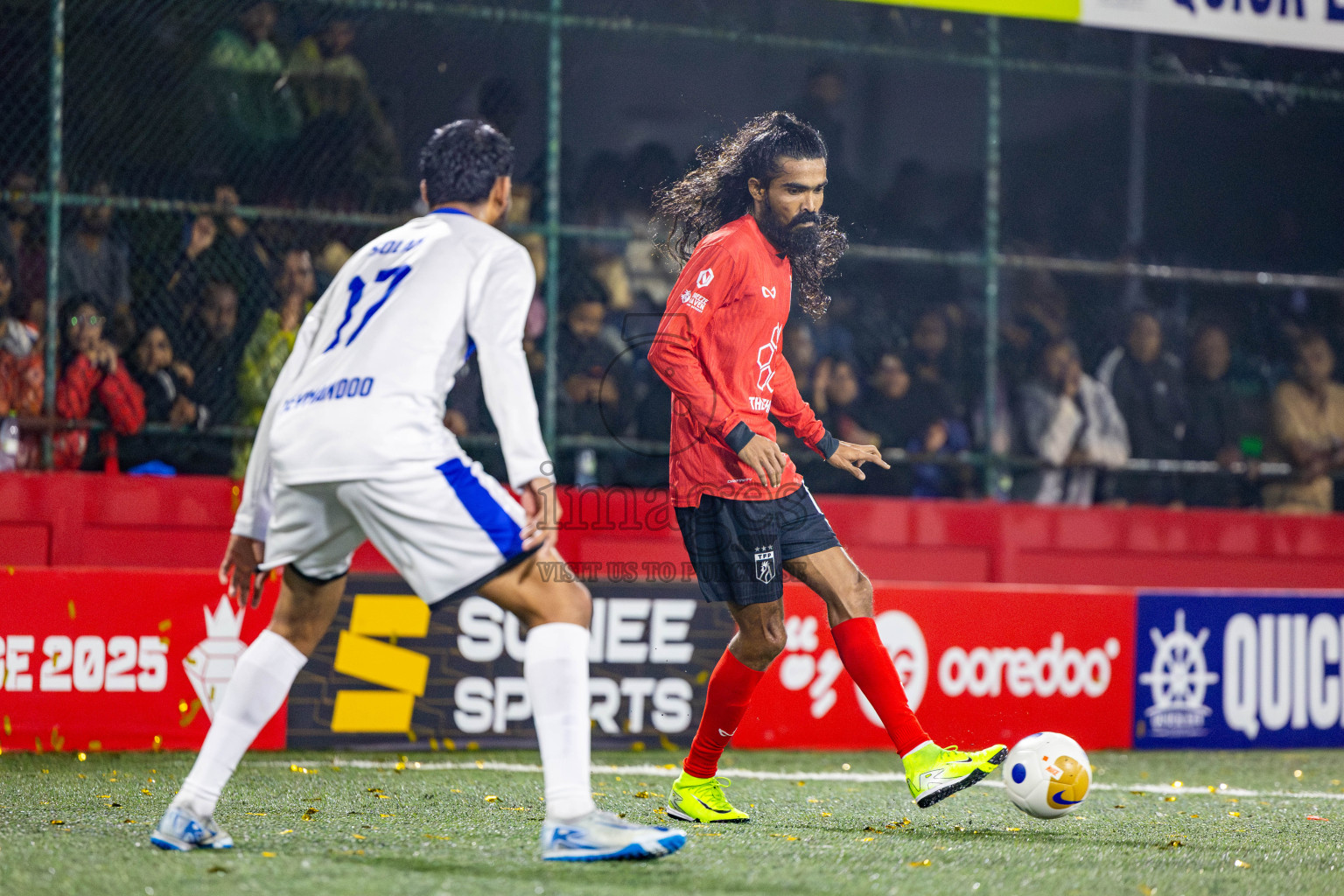 Th Thimarafushi VS Th Veymandoo in Atoll Round Semi-Final on Day 22 of Golden Futsal Challenge 2025 was held on Sunday , 26th January 2025, in Hulhumale', Maldives. Photos: Nausham Waheed / images.mv