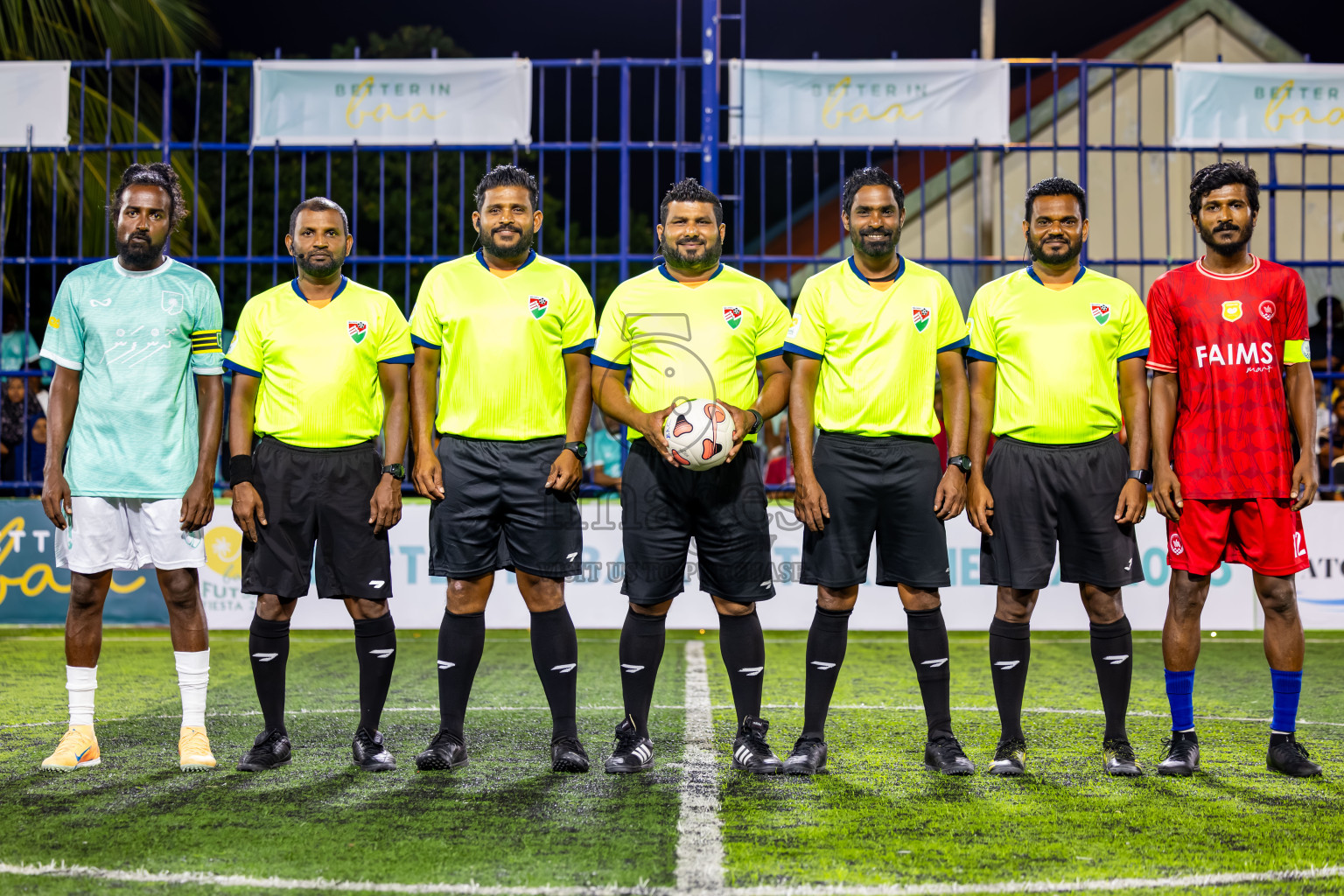Dhonfan vs Eydhafushi in Day 4 of Better in Baa Futsal Fiesta 2025 Men's division held in B. Eydhafushi, Maldives on Saturday, 8th November 2025. Photos: Nausham Waheed / images.mv
