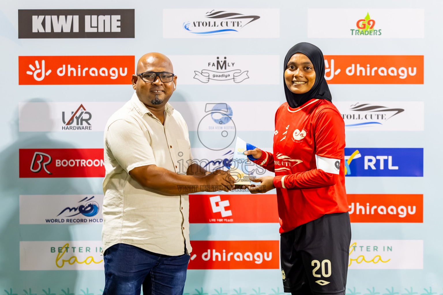 Kihaadhoo vs Goidhoo in Day 1 of Better in Baa Futsal Fiesta 2025 Woman's division held in B. Eydhafushi, Maldives on Wednesday, 5th November 2025. Photos: Nausham Waheed / images.mv