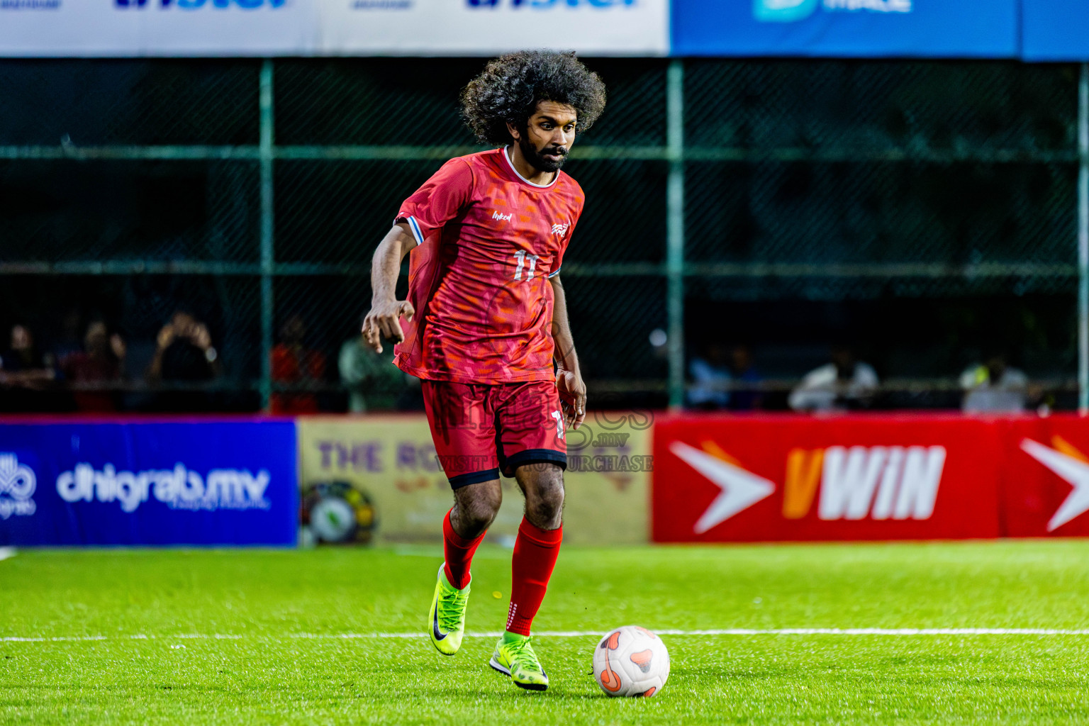 Club Binara vs Finance RC in Quater Finals of Club Maldives Cup Classic 2025 was held in Rehendi Futsal Ground, Hulhumale', Maldives on Saturday, 27th September 2025. Photos: Areef Adam / images.mv