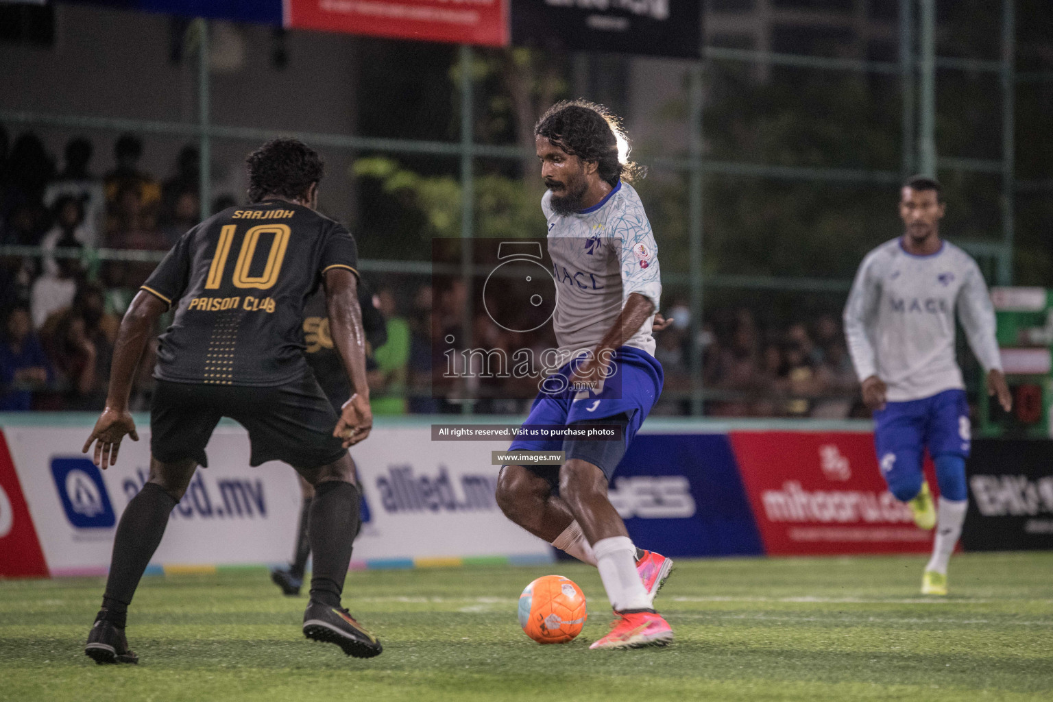 Prison Club vs MACL in the Quarter Finals of Club Maldives 2021 held at Hulhumale;, on 12th December 2021 Photos: Nausham / images.mv