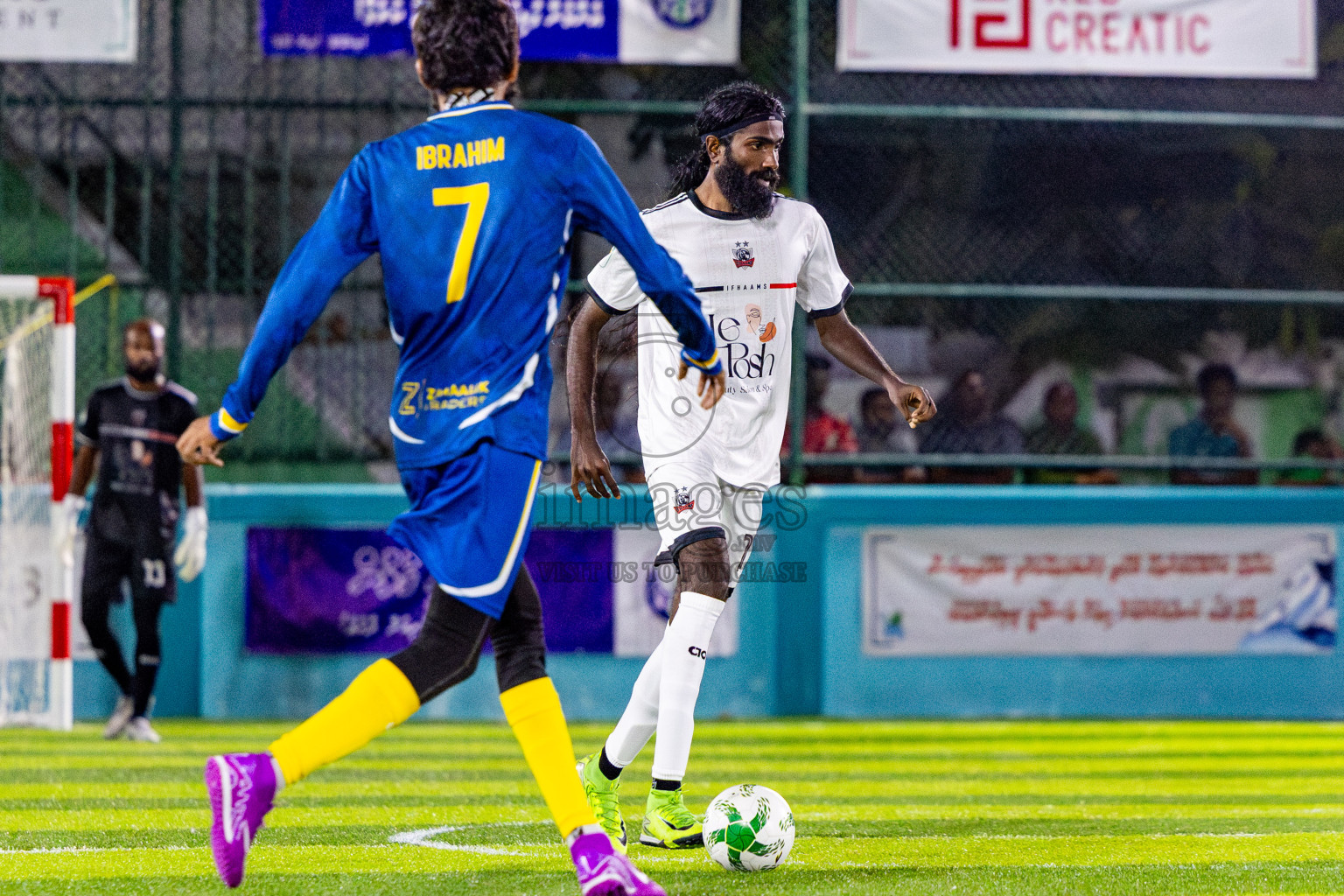 Fools Sc vs Ifhaams in Day 3 of Laamehi Dhiggaru Ekuveri Futsal Challenge 2025 was held on Saturday, 26th July 2025, at Dhiggaru Futsal Ground, Dhiggaru, Maldives Photos: Nausham Waheed  / images.mv