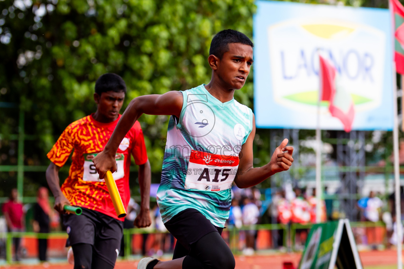 Day 6 of Inter-school Athletics Championship 2025 held in Ekuveni Synthetic Track, Male', Maldives on Sunday, 12th October 2025. Photos by: Nausham Waheed / Images.mv