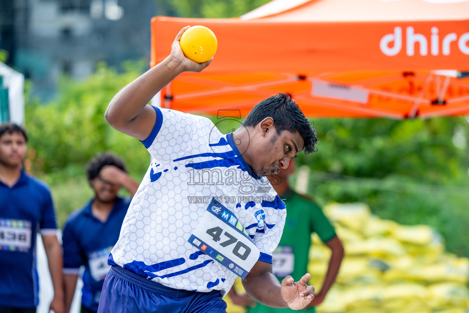 Day 2 of MWSC Interschool Athletics Championships 2024 held in Hulhumale Running Track, Hulhumale, Maldives on Sunday, 10th November 2024. 
Photos by: Hassan Simah / Images.mv