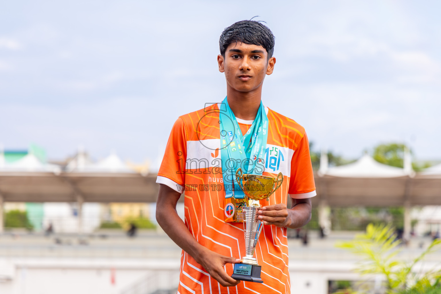 Day 6 of MWSC Interschool Athletics Championships 2024 held in Hulhumale Running Track, Hulhumale, Maldives on Thursday, 14th November 2024. Photos by: Ismail Thoriq / Images.mv