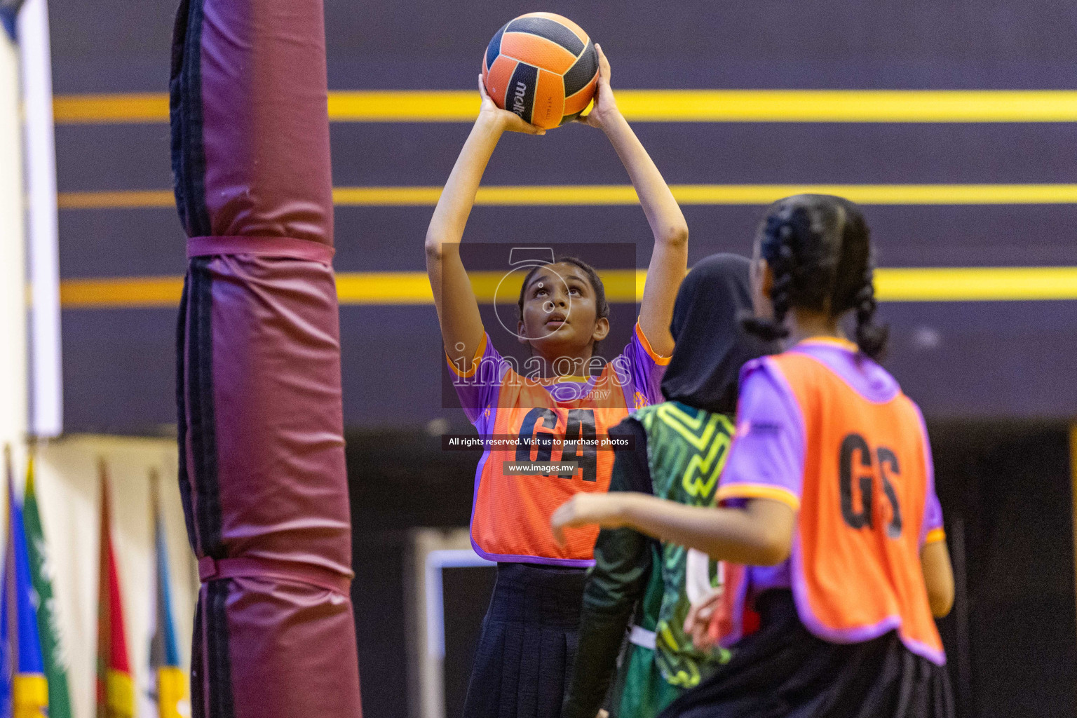 Day7 of 24th Interschool Netball Tournament 2023 was held in Social Center, Male', Maldives on 2nd November 2023. Photos: Nausham Waheed / images.mv