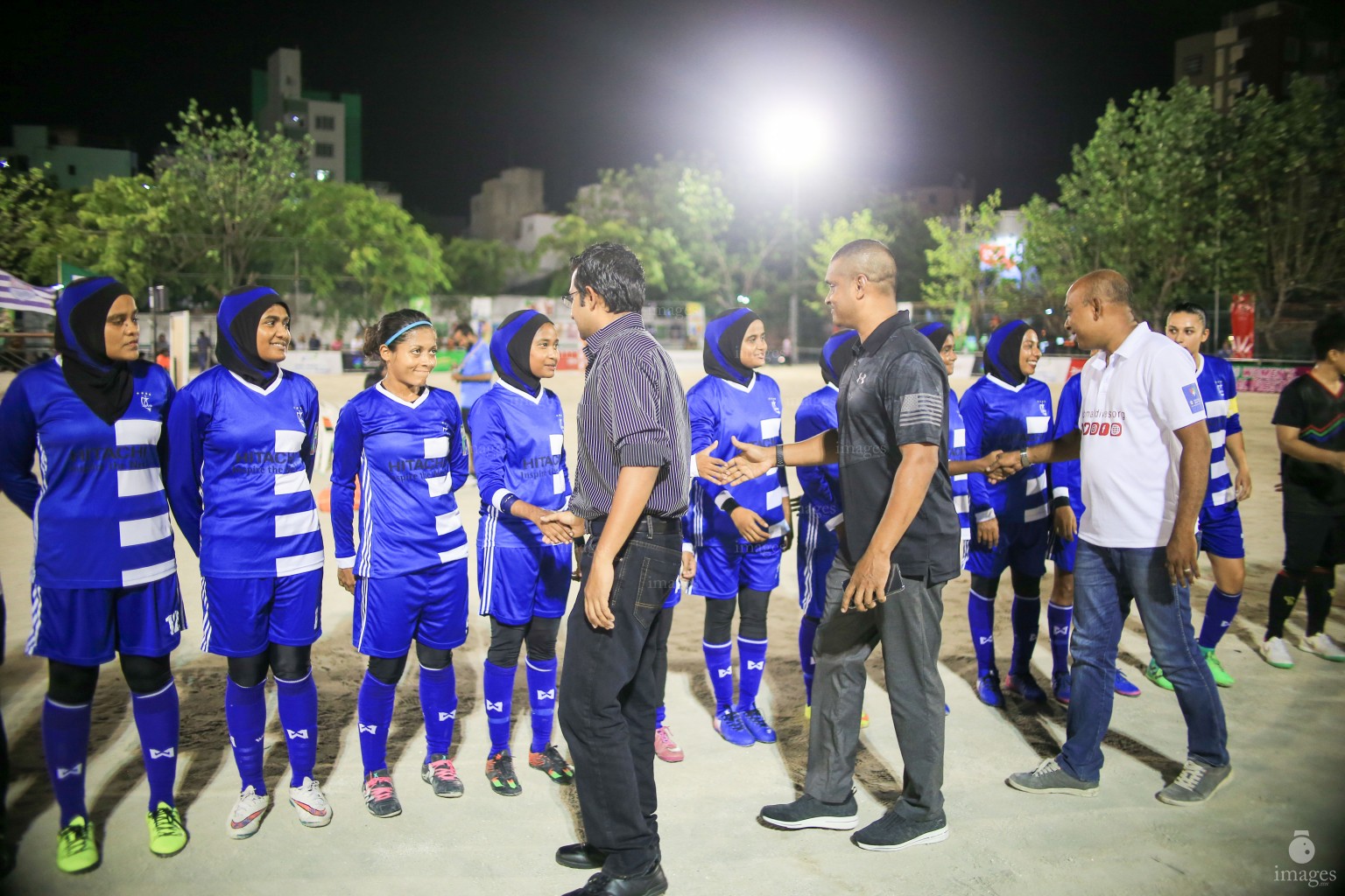 Quarterfinals of 18/30 Women's Futsal Fiesta  in Male', Maldives, Thursday, April 27, 2017. (Images.mv Photo/ Hussain Sinan). 
