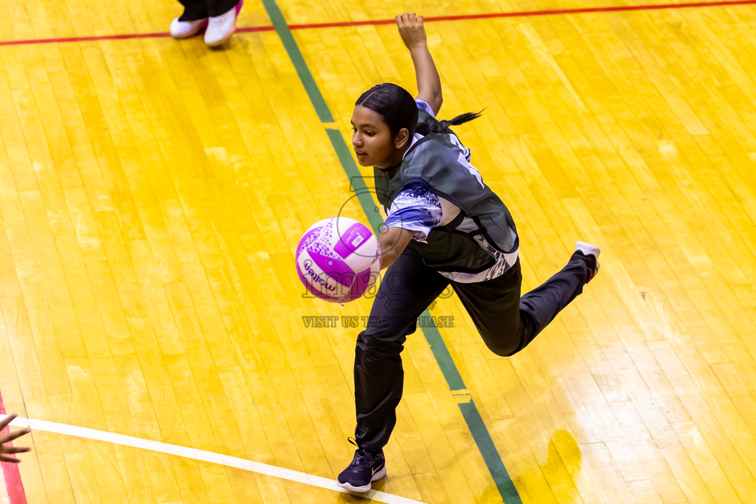 SC Skylark vs SC Shining Star in Day 7 of 24th Milo Netball Association Championship was held in Social Center at Male', Maldives on Sunday, 7th September 2025. Photos: Nausham Waheed / images.mv