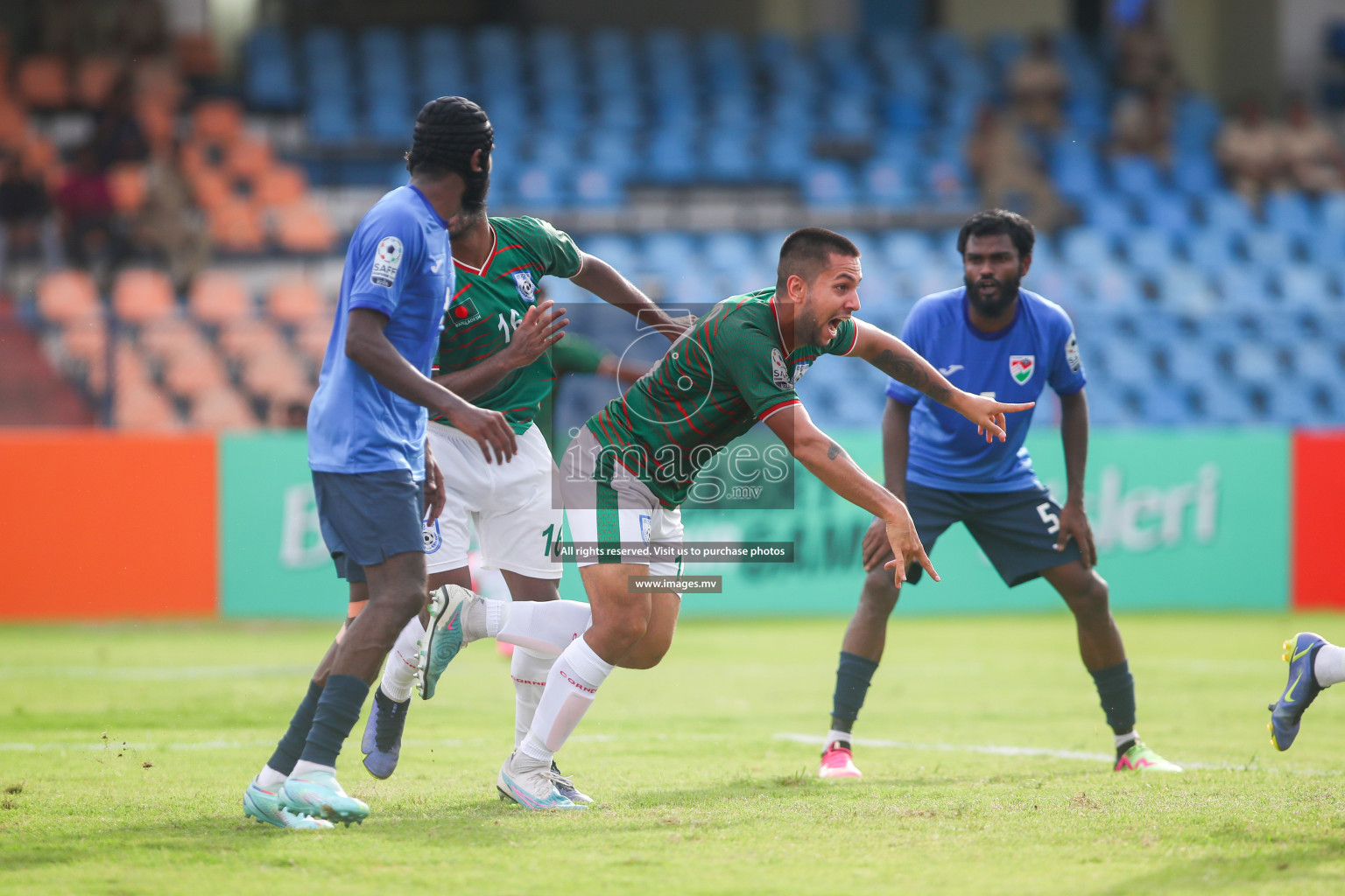 Bangladesh vs Maldives in SAFF Championship 2023 held in Sree Kanteerava Stadium, Bengaluru, India, on Saturday, 25th June 2023. Photos: Nausham Waheed, Hassan Simah / images.mv