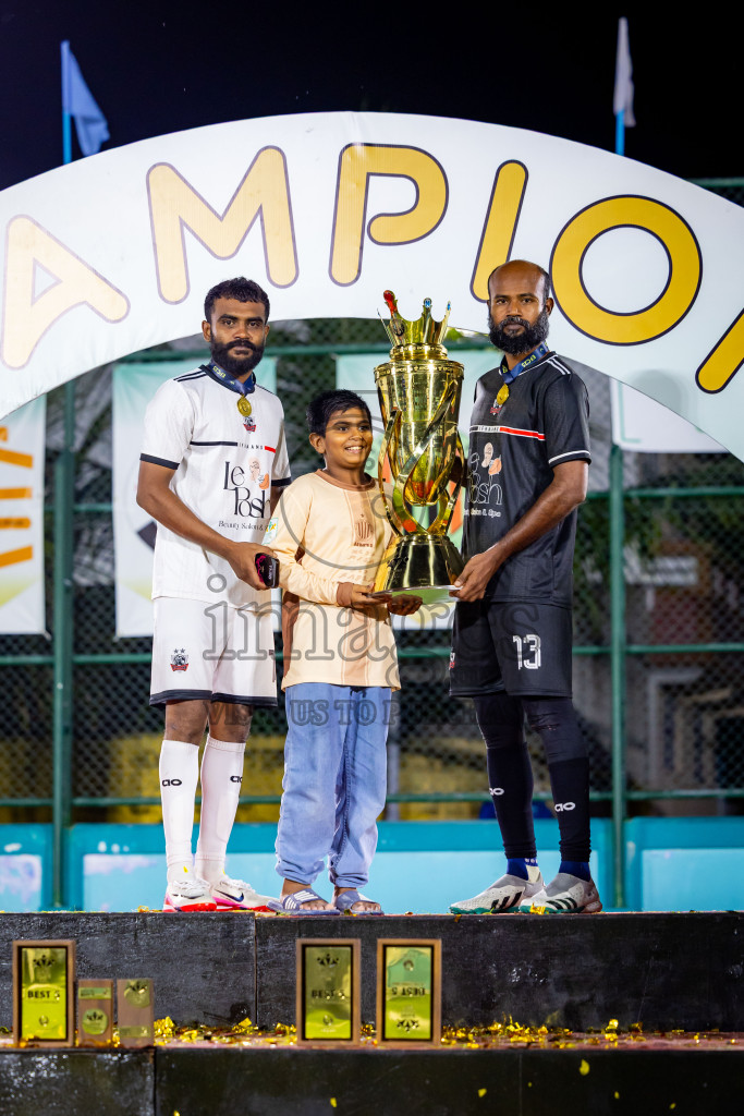 Ifhaams vs Dee Cee Jay SC in Final of Laamehi Dhiggaru Ekuveri Futsal Challenge 2025 was held on Tuesday, 29th July 2025, at Dhiggaru Futsal Ground, Dhiggaru, Maldives Photos: Nausham Waheed  / images.mv