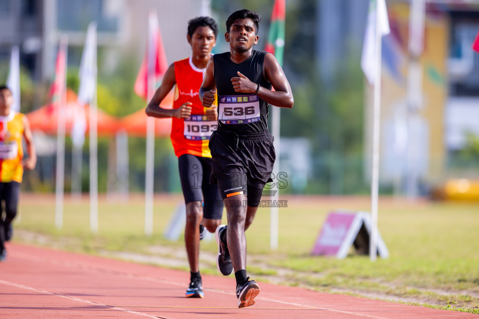 Day 6 of MWSC Interschool Athletics Championships 2024 held in Hulhumale Running Track, Hulhumale, Maldives on Thursday, 14th November 2024. Photos by: Nausham Waheed / Images.mv