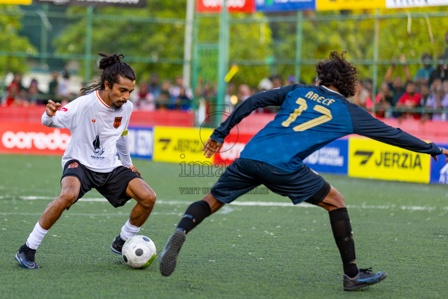 Th. Hirilandhoo VS Th. Guraidhoo in Day 6 of Golden Futsal Challenge 2024 was held on Saturday, 20th January 2024, in Hulhumale', Maldives 
Photos: Hassan Simah / images.mv