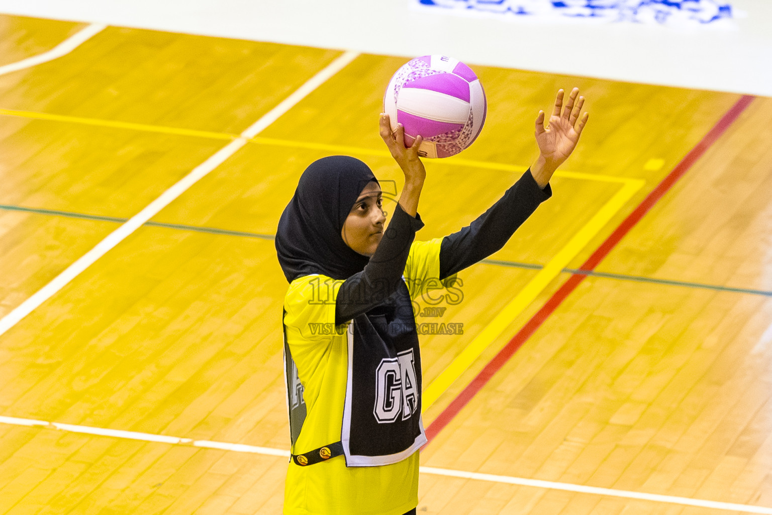 Day 8 of 24th Milo Netball Association Championship was held in Social Center at Male', Maldives on Monday, 8th September 2025. Photos: Mohamed Mahfooz Moosa / images.mv