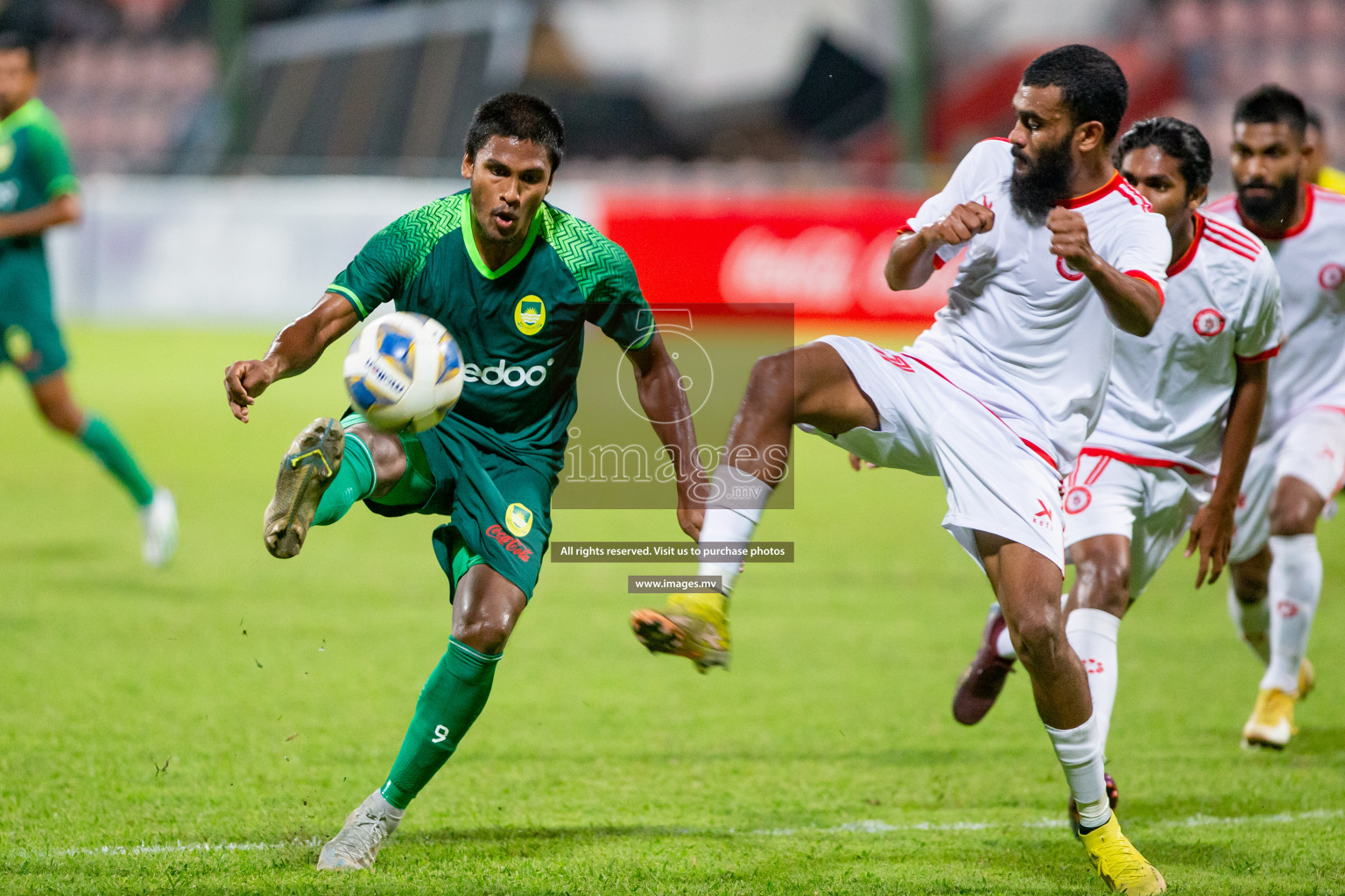 Maziya Sports & Recreation vs Buru Sports Club in President's Cup 2023, held on 20 April 2023 in National Football Stadium, Male', Maldives Photos: Hassan Simah, Mohamed Mahfooz