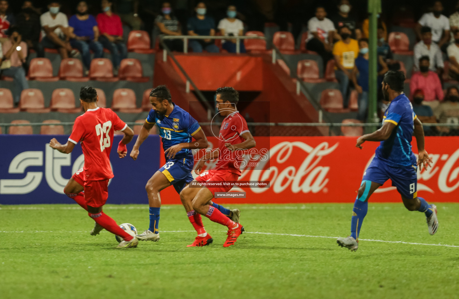 Nepal vs Sri Lanka in SAFF Championship 2021 held on 4th October 2021 in Galolhu National Stadium, Male', Maldives