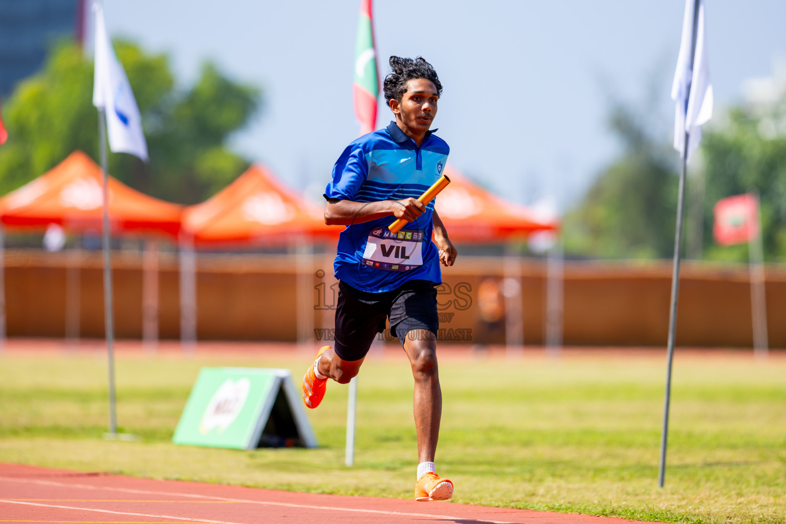 Day 6 of MWSC Interschool Athletics Championships 2024 held in Hulhumale Running Track, Hulhumale, Maldives on Thursday, 14th November 2024. Photos by: Nausham Waheed / Images.mv