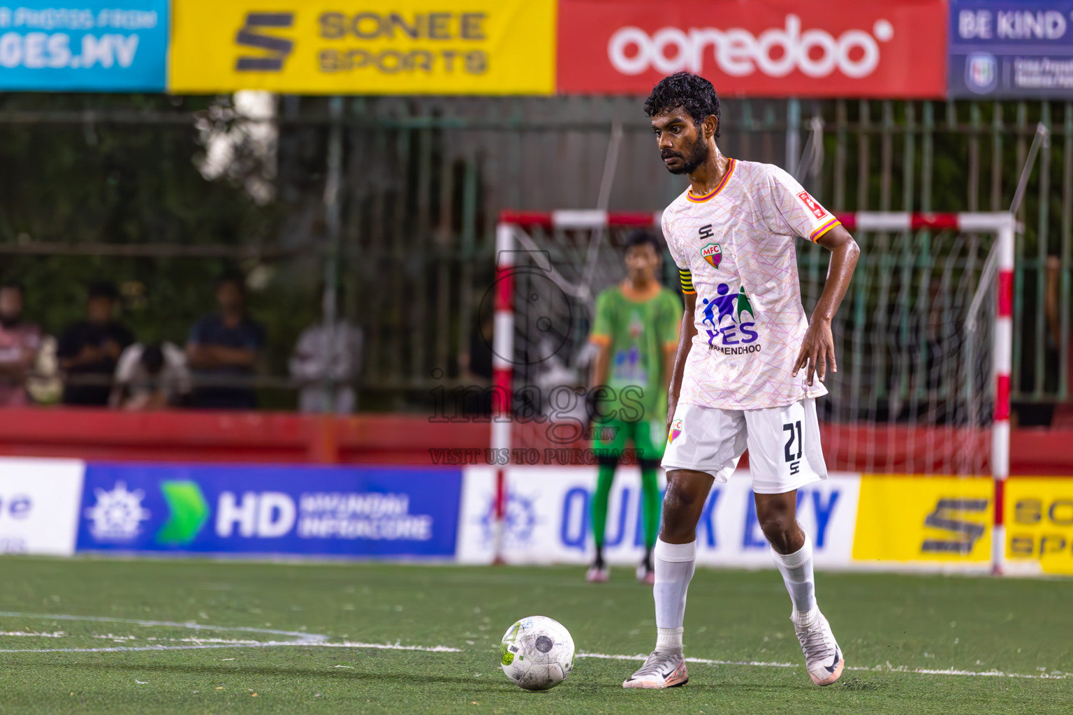 GA Maamendhoo VS GA Kondey in Day 14 of Golden Futsal Challenge 2024 was held on Sunday, 28th January 2024, in Hulhumale', Maldives
Photos: Ismail Thoriq / images.mv