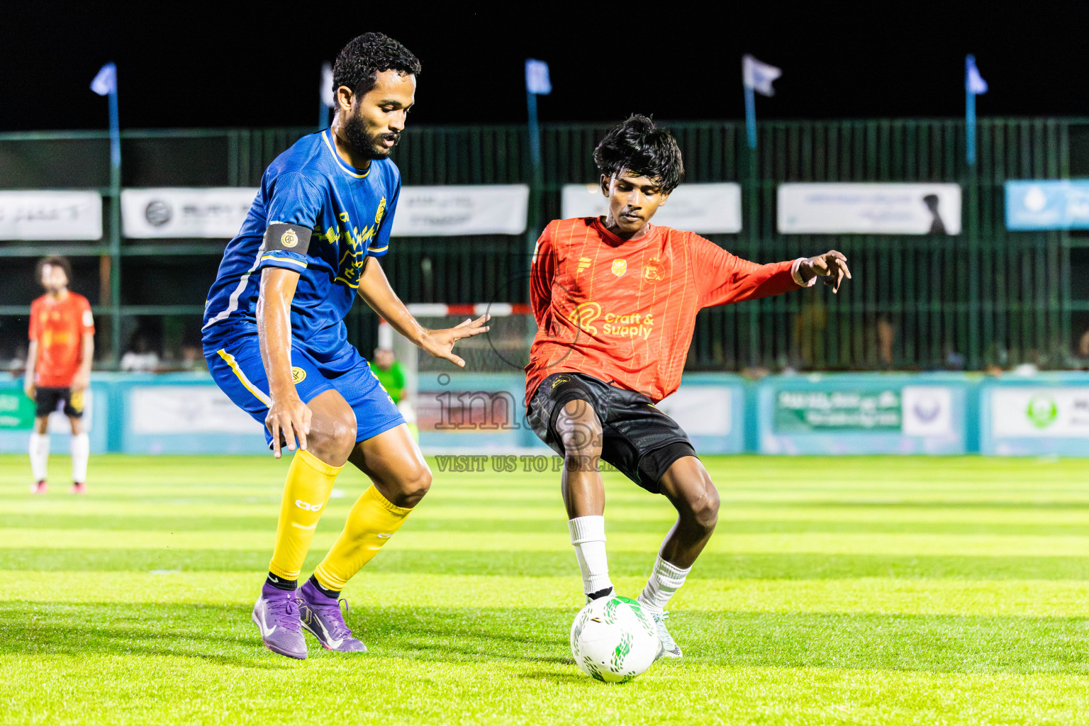 J Kovi Goani vs Fools SC in Day 2 of Laamehi Dhiggaru Ekuveri Futsal Challenge 2025 was held on Friday, 25th July 2025, at Dhiggaru Futsal Ground, Dhiggaru, Maldives Photos: Areef Adam / images.mv
