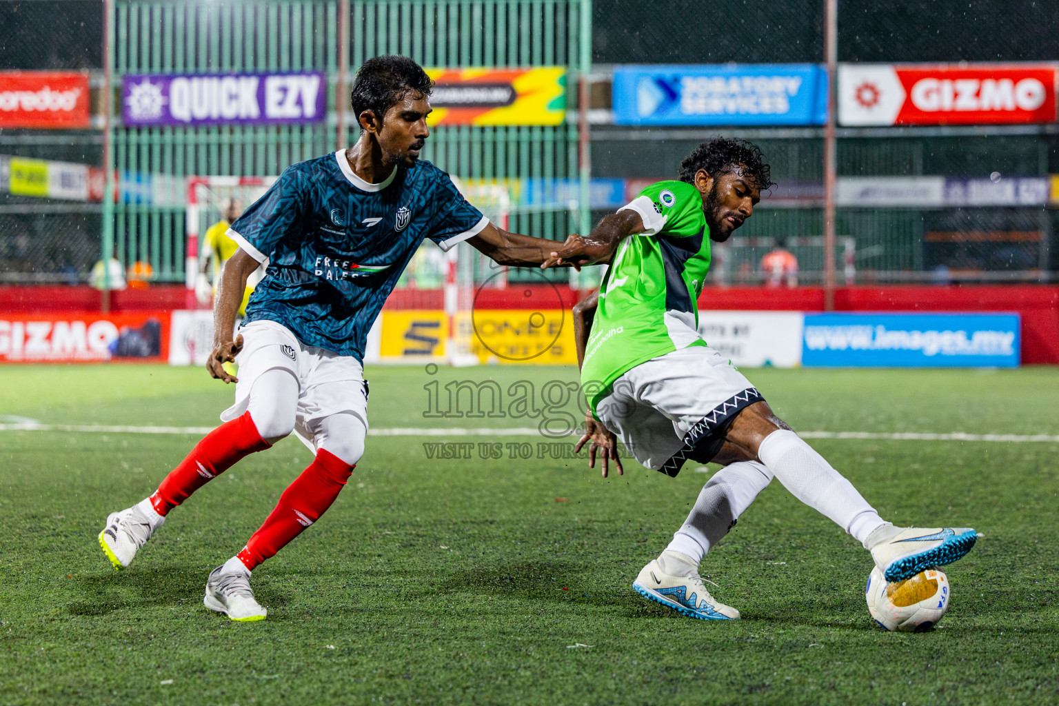 Hdh Naivaadhoo VS Hdh Nolhivaram in Day 9 of Golden Futsal Challenge 2025 was held on Monday, 13th January 2025, in Hulhumale', Maldives Photos: Nausham Waheed , Ismail Thoriq / images.mv