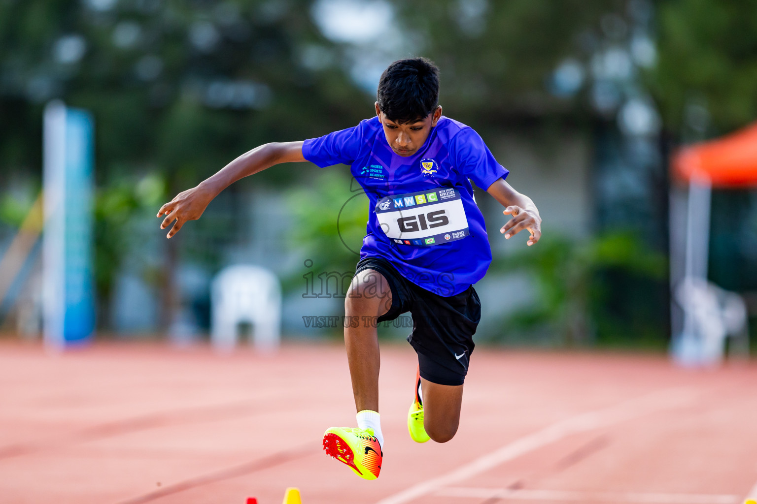 Day 5 of MWSC Interschool Athletics Championships 2024 held in Hulhumale Running Track, Hulhumale, Maldives on Wednesday, 13th November 2024. Photos by: Nausham Waheed / Images.mv