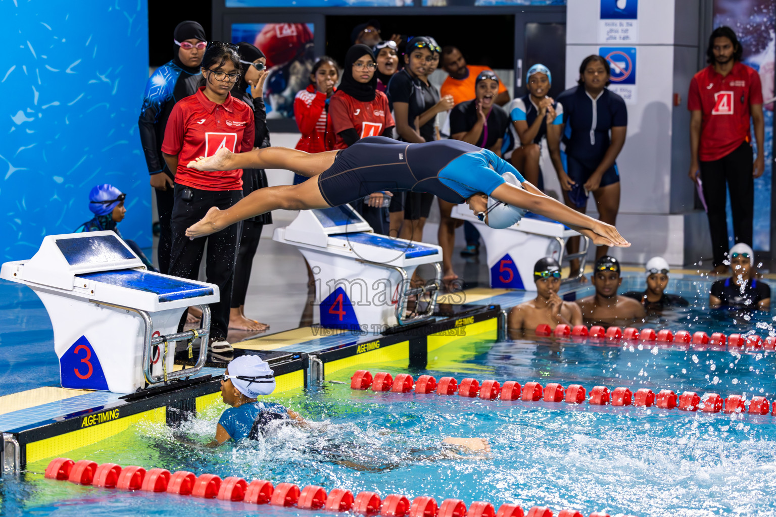 Day 2 of 20th BML Inter-school Swimming Competition 2024 held in Hulhumale', Maldives on Sunday, 13th October 2024. Photos: Ismail Thoriq / images.mv