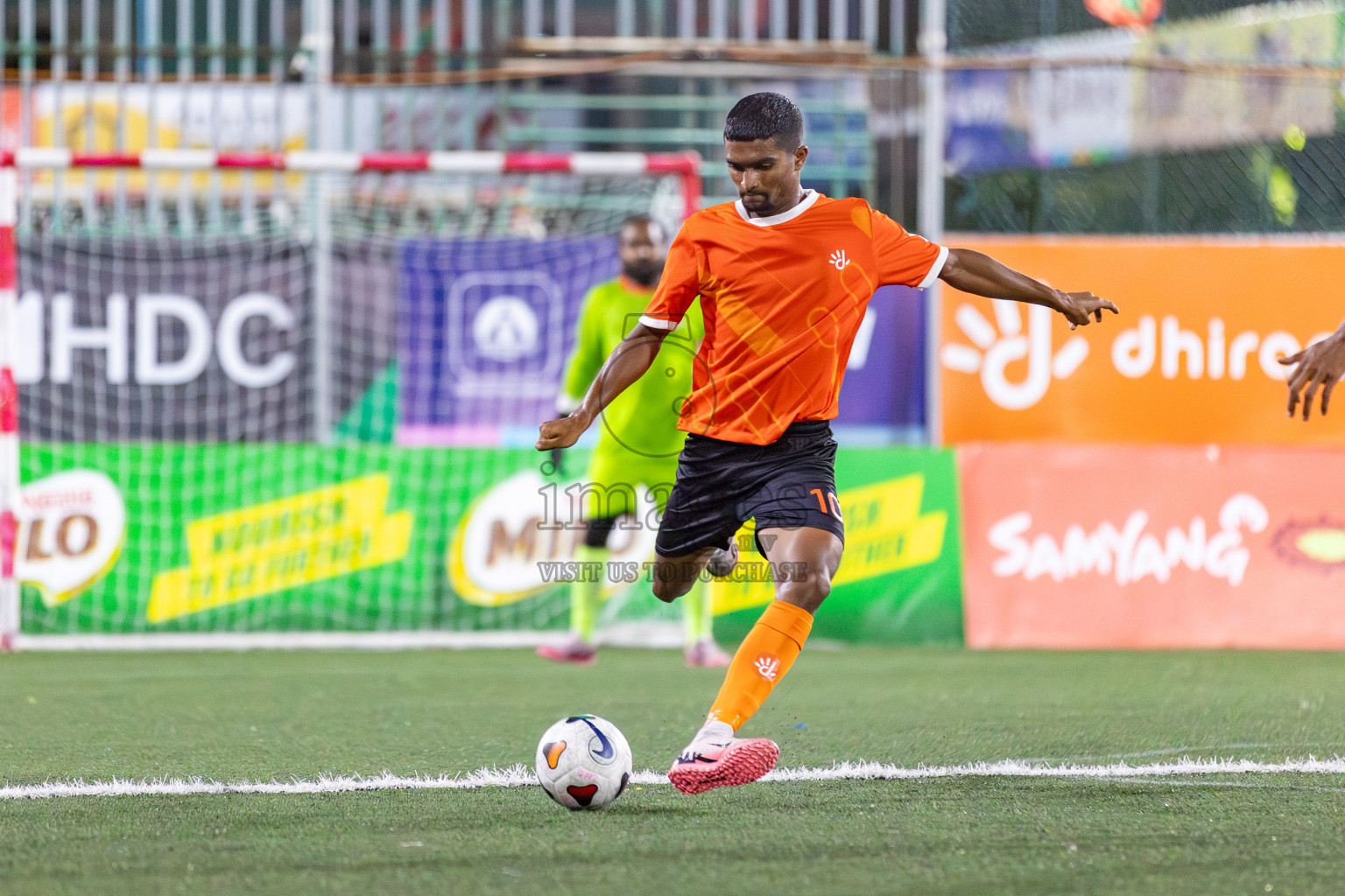 Dhiraagu vs RRC in Quarter Finals of Club Maldives Cup 2024 held in Rehendi Futsal Ground, Hulhumale', Maldives on Friday, 11th October 2024. 
Photos: Ismail Thoriq / images.mv