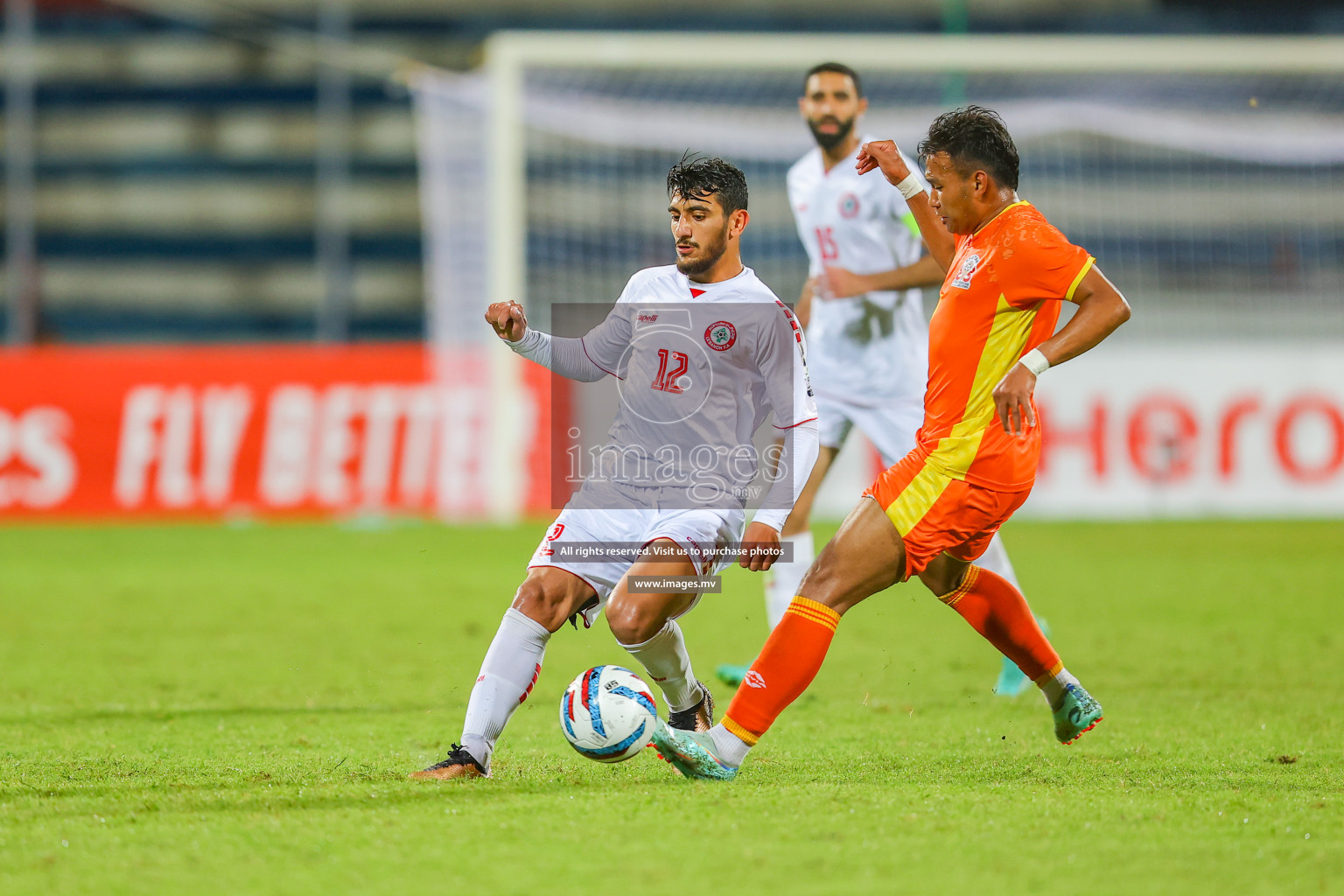 Bhutan vs Lebanon in SAFF Championship 2023 held in Sree Kanteerava Stadium, Bengaluru, India, on Sunday, 25th June 2023. Photos: Nausham Waheed, Hassan Simah / images.mv