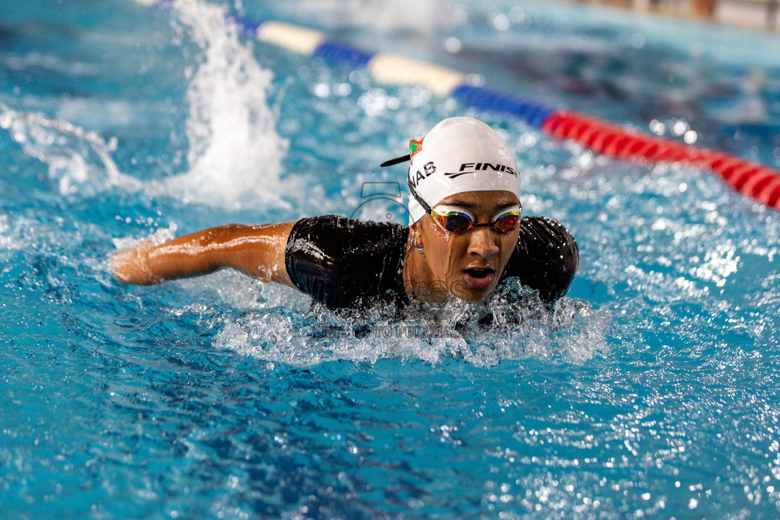 Day 3 of National Swimming Competition 2024 held in Hulhumale', Maldives on Sunday, 15th December 2024. Photos: Hassan Simah / images.mv