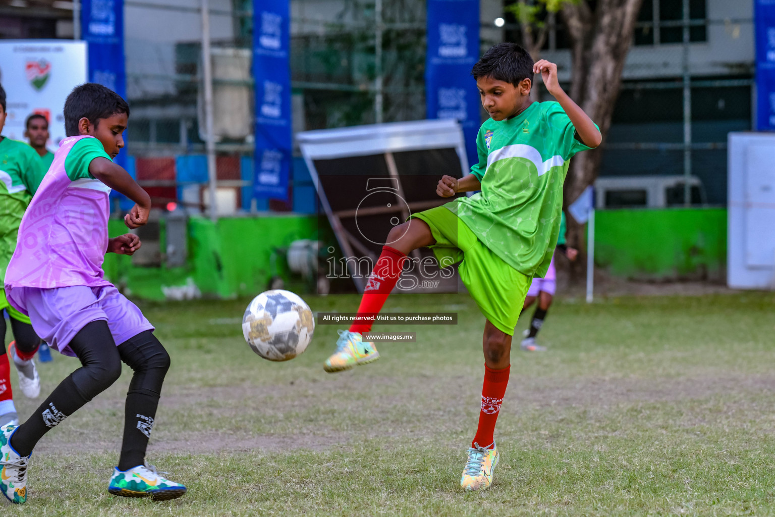 Day 2 of Milo Kids Football Fiesta 2022 was held in Male', Maldives on 20th October 2022. Photos: Nausham Waheed/ images.mv