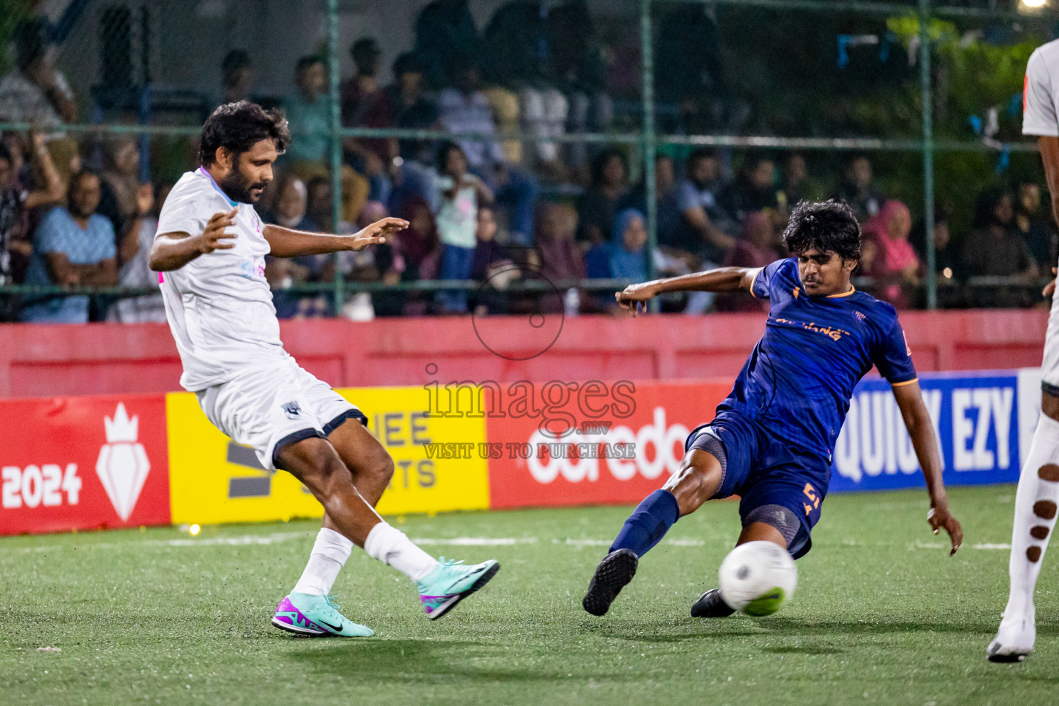 Lh. Kurendhoo VS Lh. Olhuvelifushi in Day 24 of Golden Futsal Challenge 2024 was held on Wednesday , 7th February 2024 in Hulhumale', Maldives 
Photos: Hassan Simah / images.mv