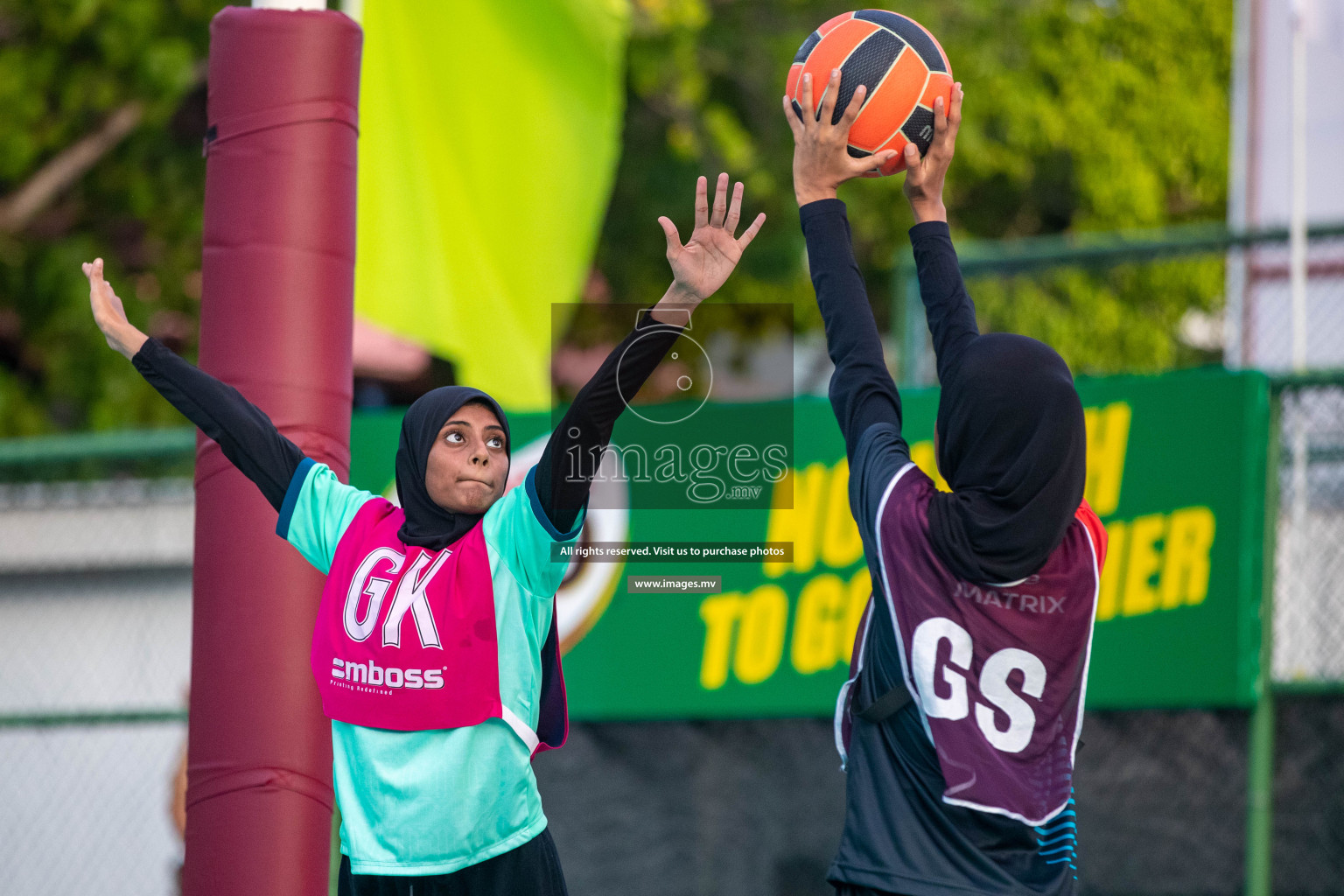 Day 6 of 20th Milo National Netball Tournament 2023, held in Synthetic Netball Court, Male', Maldives on 4th June 2023 Photos: Nausham Waheed/ Images.mv