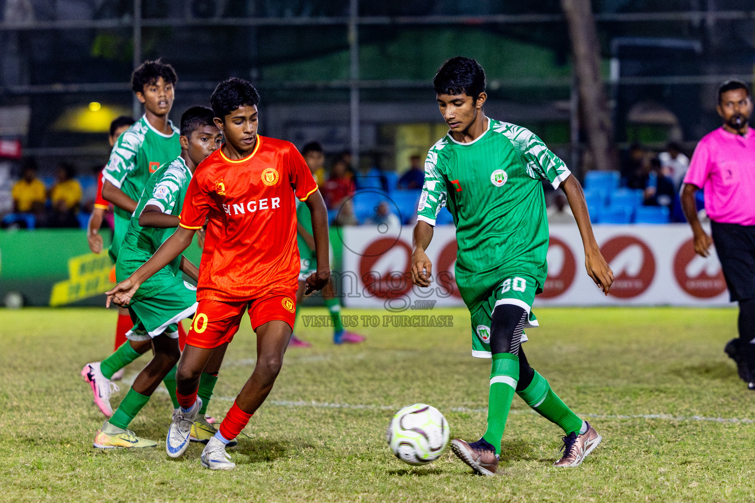 Victory Sports Club vs Hurriyya Sports Club (U14) in Day 9 of Dhivehi Youth League 2024 held at Henveiru Stadium on Saturday, 14th December 2024. Photos: Nausham Waheed / Images.mv