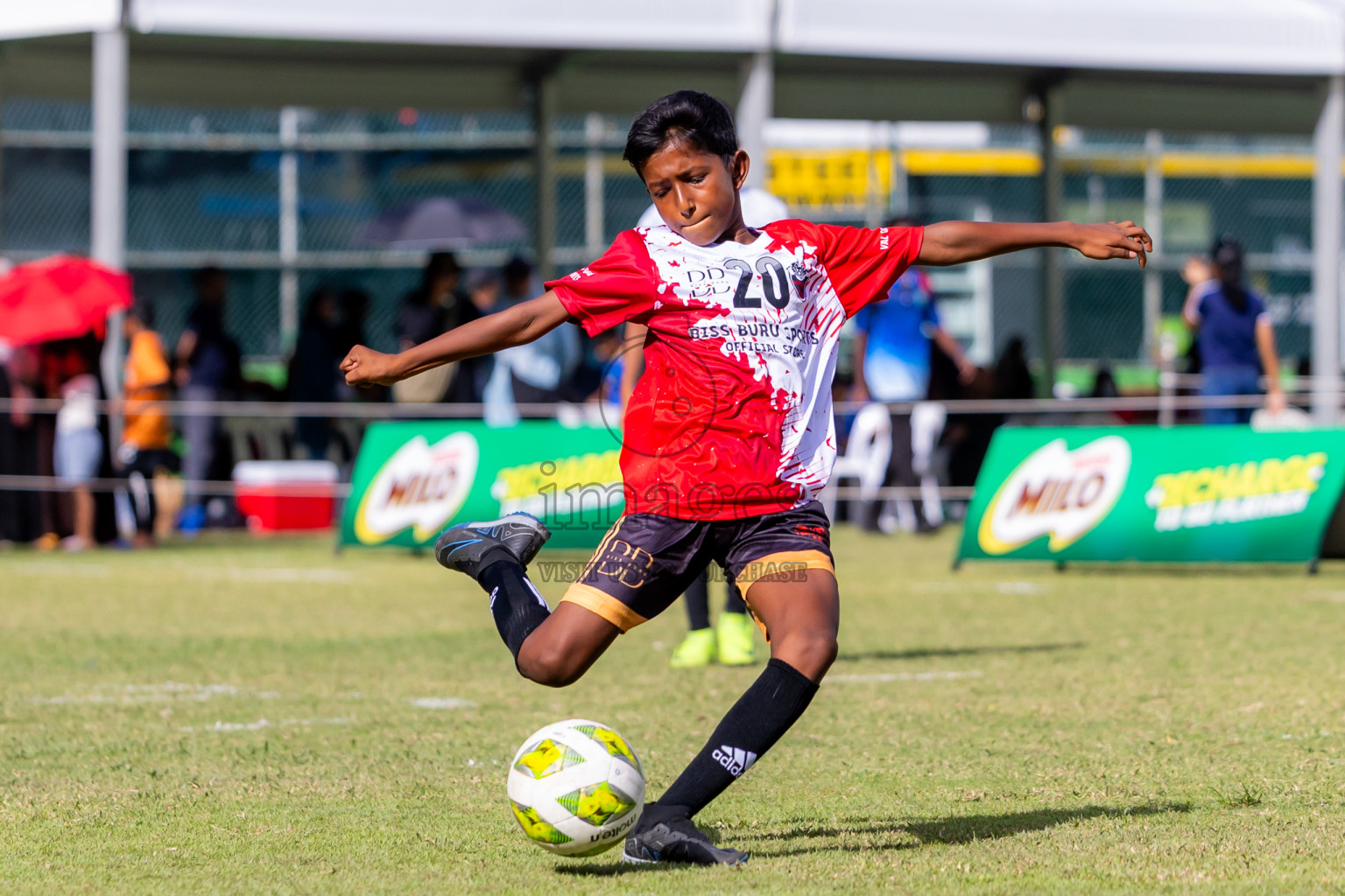 Day 1 of MILO Academy Championship 2025 (U-12) was held at Henveiru Stadium in Male', Maldives on Thursday, 1st May 2025. Photos: Nausham Waheed / images.mv