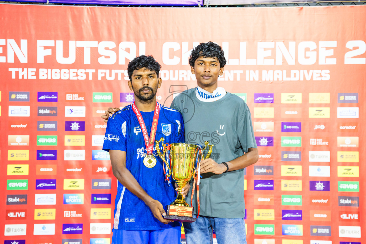 AA. Mathiveri VS AA. Thoddoo in Atoll Round Final on Day 20 of Golden Futsal Challenge 2025 was held on Thursday, 23rd January 2025, in Hulhumale', Maldives. Photos: Abdulla Abeed / images.mv