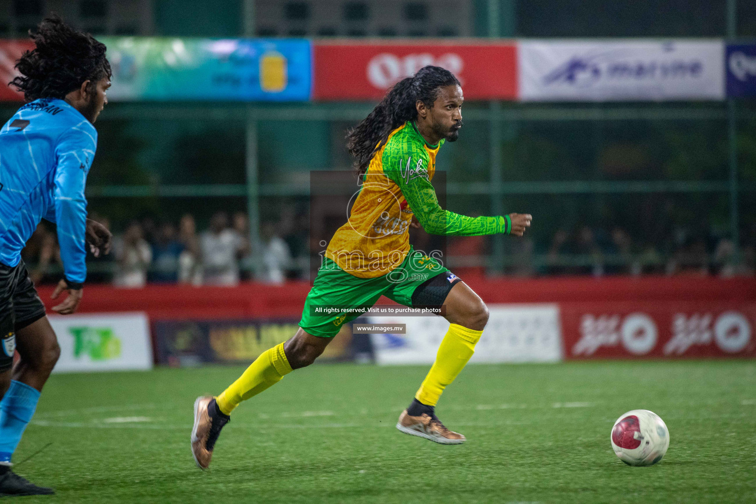 GDh. Hoandedhdhoo vs GDh. Vaadhoo in Day 12 of Golden Futsal Challenge 2023 on 16 February 2023 in Hulhumale, Male, Maldives