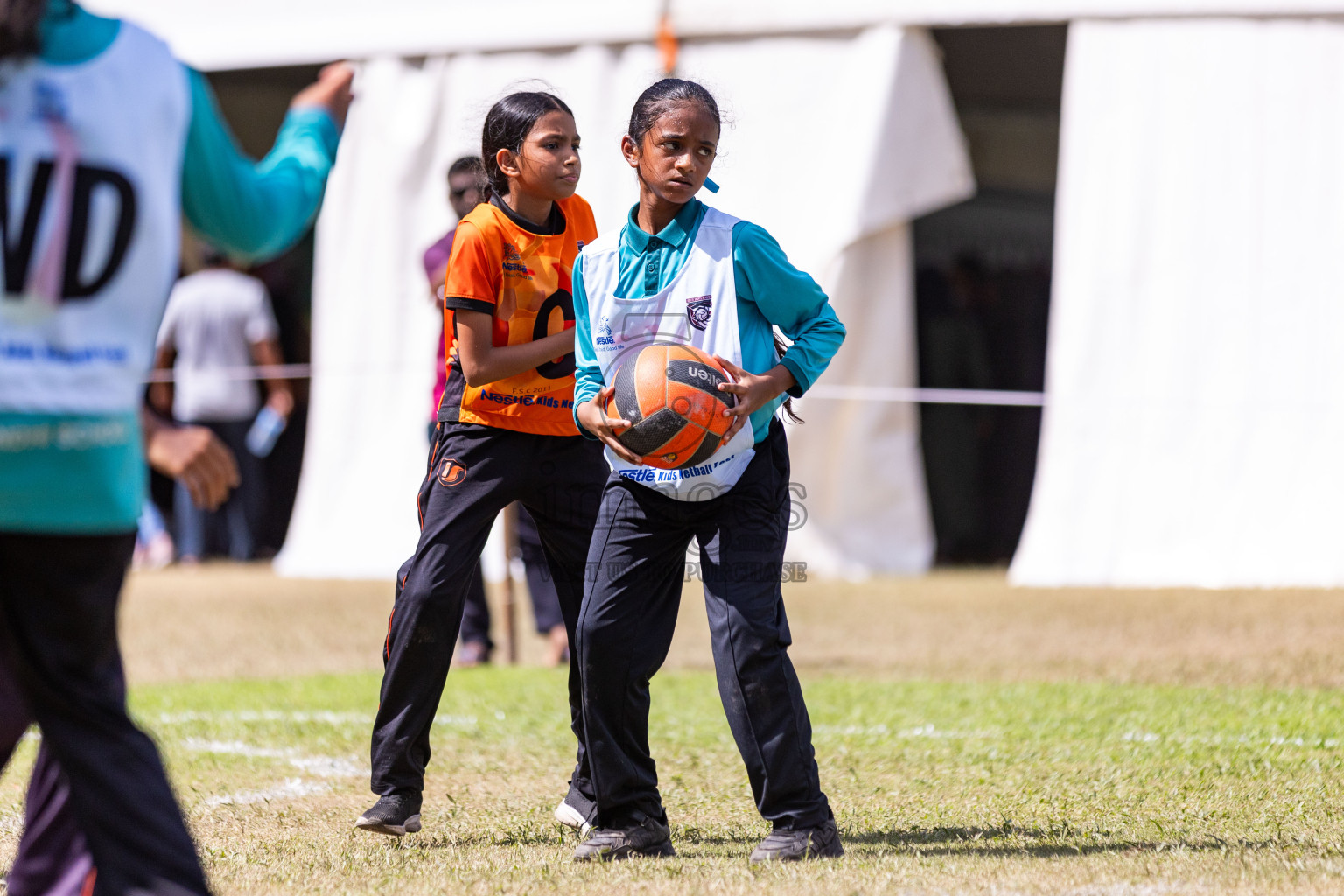 Day 3 of Nestle' Kids Netball Fiesta 2023 held in Henveyru Stadium, Male', Maldives on Saturday, 2nd December 2023. Photos by Nausham Waheed / Images.mv