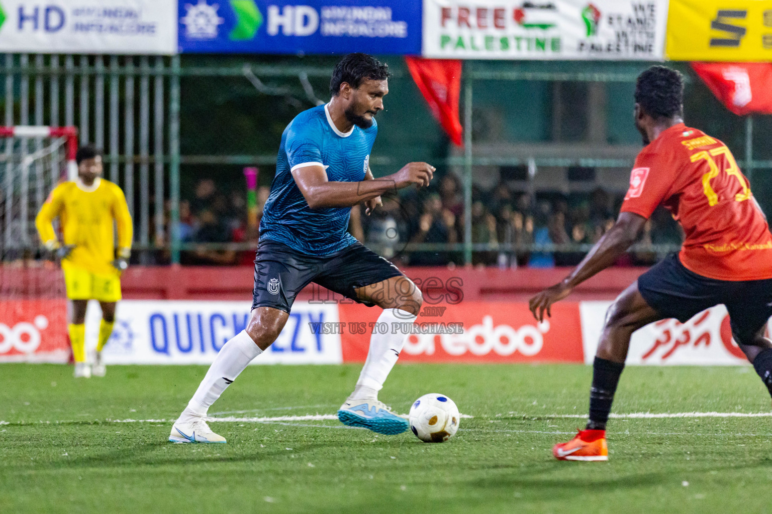 HDh Naivaadhoo vs HDh Nolhivaran in Day 23 of Golden Futsal Challenge 2024 was held on Tuesday , 6th February 2024 in Hulhumale', Maldives Photos: Nausham Waheed / images.mv