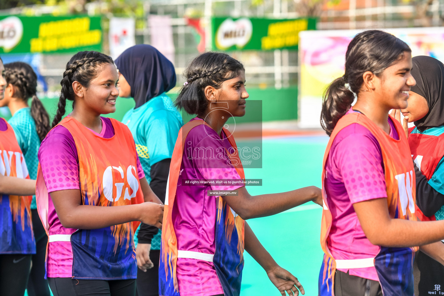 Final of Junior Netball Championship 2022 held in Male', Maldives on 19th March 2022. Photos by Nausham Waheed