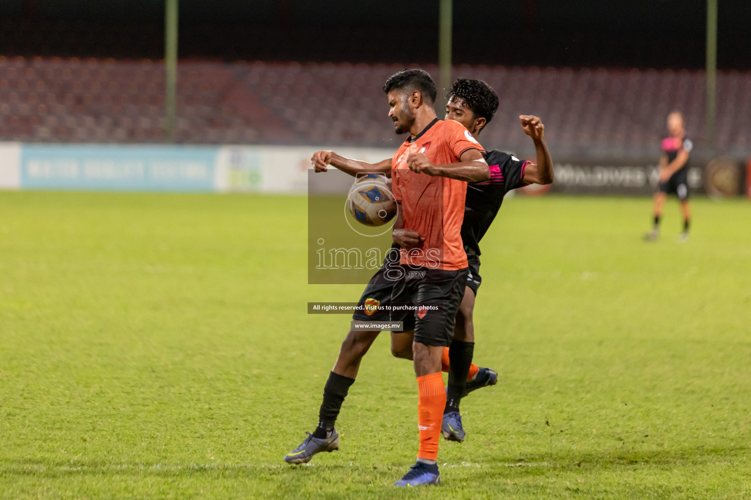 Club Eagles vs United Victory in Ooredoo Dhivehi Premier League 2021/22 on 07 July 2022, held in National Football Stadium, Male', Maldives