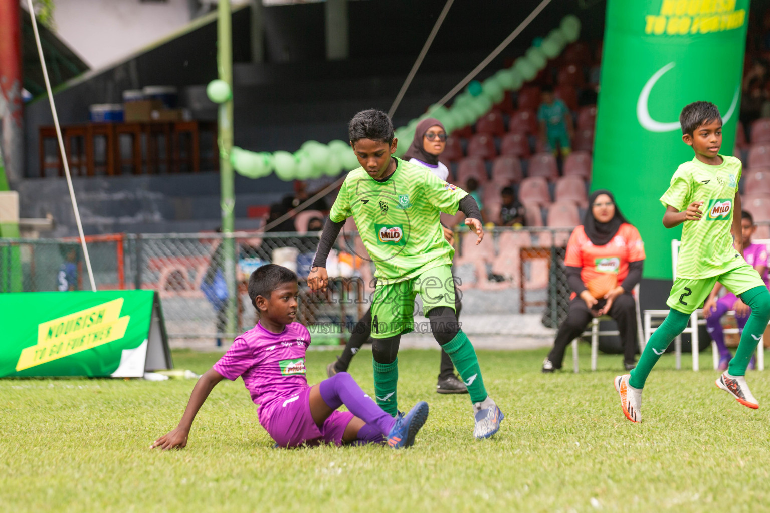 Day 2 of MILO Kids Football Fiesta was held at National Stadium in Male', Maldives on Saturday, 24th February 2024.