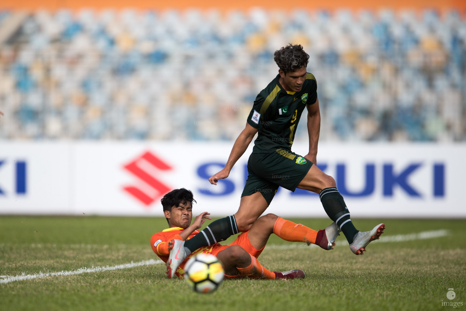 Pakistan vs Bhutan in SAFF Suzuki Cup 2018 in Dhaka, Bangladesh, Saturday, September 08, 2018. (Images.mv Photo/Suadhu Abdul Sattar)