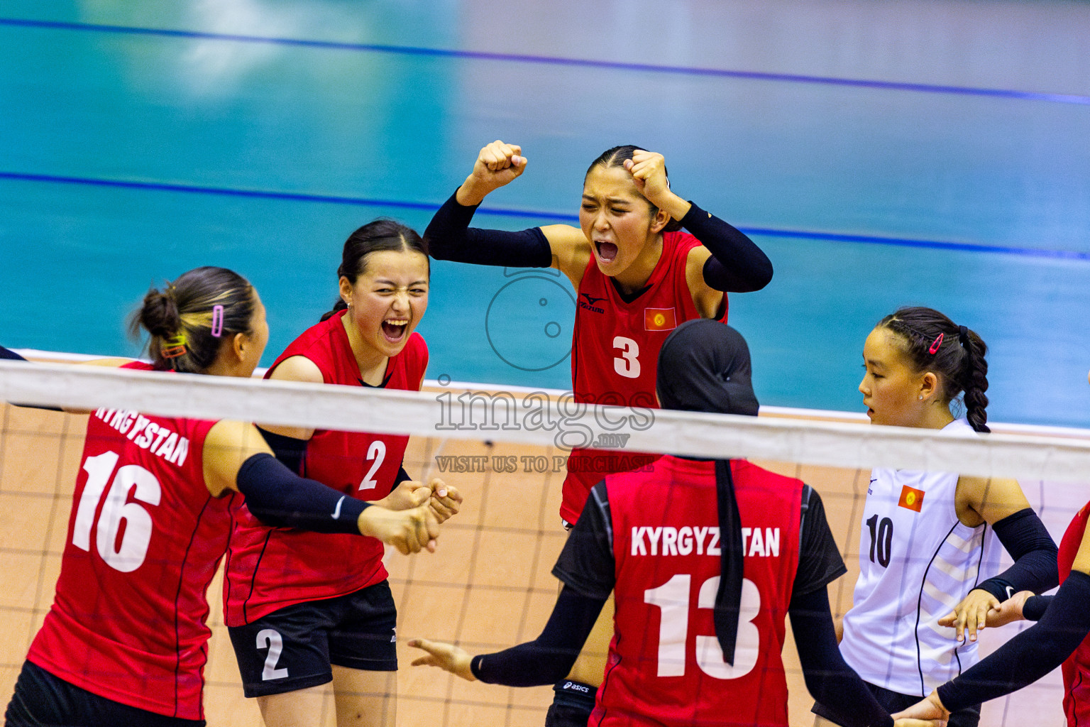 Kyrgyzstan vs Nepal in Semi Final of CAVA U20 Woman's Volleyball Championship 2024 was held in Social Center, Male', Maldives on 22nd July 2024. Photos: Nausham Waheed / images.mv