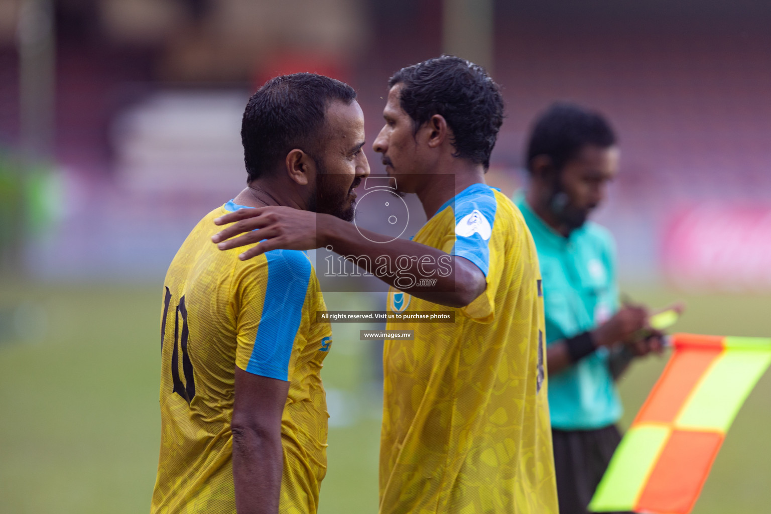 Club Valencia vs De Grande Sports Club in Ooredoo Dhivehi Premier League 2021/22 on 16th July 2022, held in National Football Stadium, Male', Maldives Photos: Hassan Simah/ Images mv