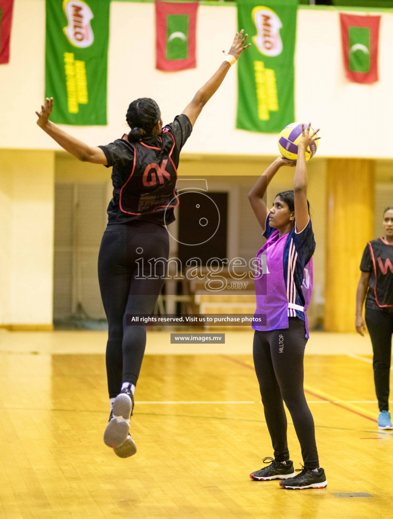 Kulhudhuffushi Youth & R.C vs Shining Star Sports Club in the Semi Finals of Milo National Netball Tournament 2021 held on 3 December 2021 in Male', Maldives, photos by Maanish