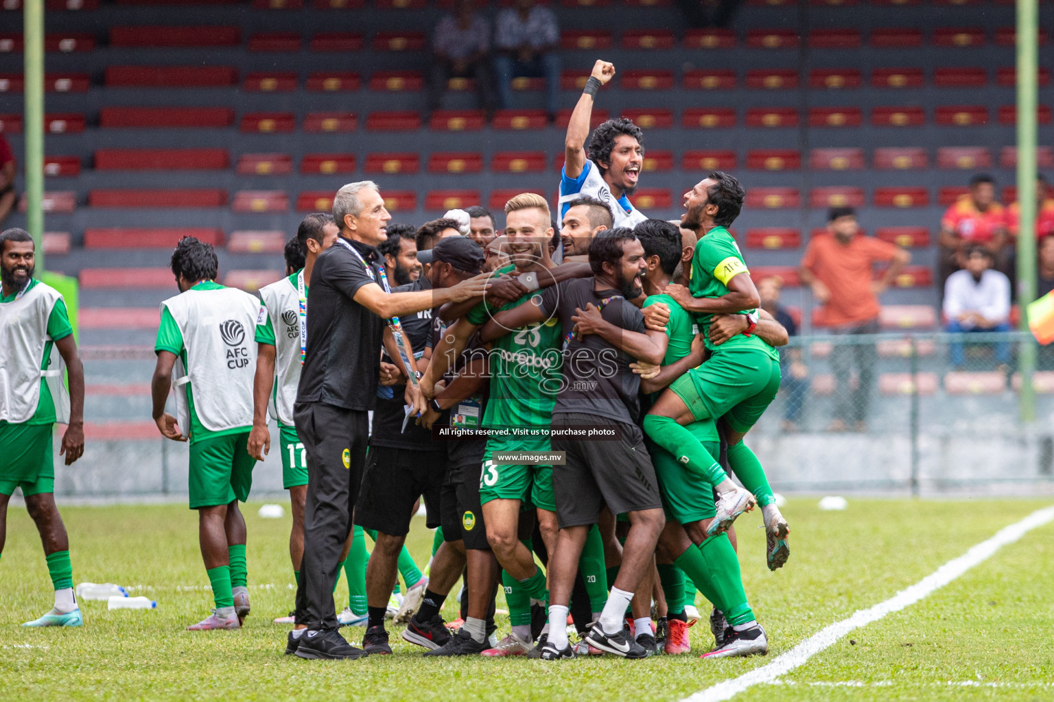 Maziya Sports & Recreation Club vs Bashundhara Kings in the group stage of AFC Cup 2023 held in the National Stadium, Male, Maldives, on Tuesday 19th September 2023. Photos: Mohamed Mahfooz Moosa