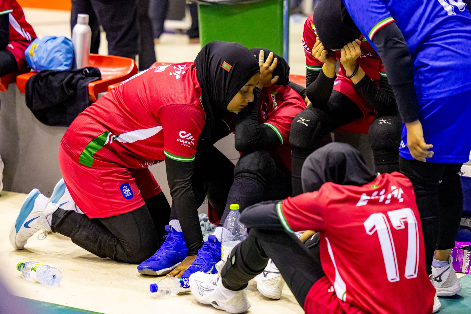 Final of CAVA Woman's Volleyball Challenge Cup 2024 was held in Social Center, Male', Maldives on Wednesday, 11th September 2024. Photos: Nausham Waheed / images.mv